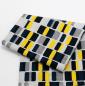 Preview: Patchworkstoff Baumwolle No. 1 Ökotex 100 Muster gelb weiß schwarz