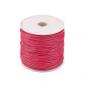 Preview: 18 Meter Baumwollband Kordel Schnur 1mm pink auf der Rolle