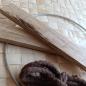 Preview: DIY Loop-Ring 15 cm silber mit Holzklötzchen