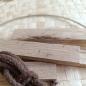 Preview: DIY Loop-Ring 20 cm silber mit Holzklötzchen