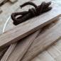 Preview: DIY Loop-Ring 20 cm silber mit Holzklötzchen