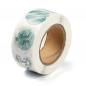 Preview: 8 Aufkleber 25 mm THANK YOU mint blau pastell Nr. 12
