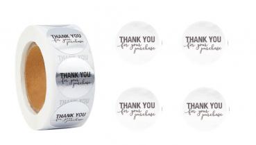 1 Aufkleber 25 mm THANK YOU Business Nr. 1