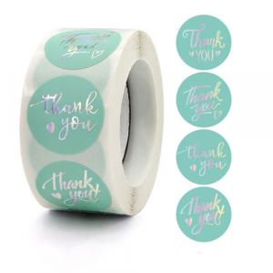 1 Aufkleber 25 mm THANK YOU Holografie Nr. 9