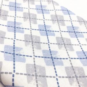 Patchwork Baumwolle No. 2 Ökotex 100 Karo blau