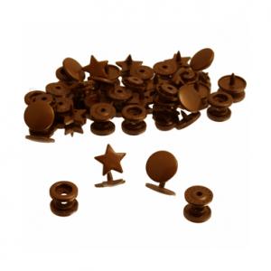 25 BabySnaps STERN T5 Snaps Druckknöpfe gold (g)
