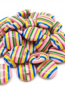Kunststoffknopf 15 mm mit Öse LINSE bunt