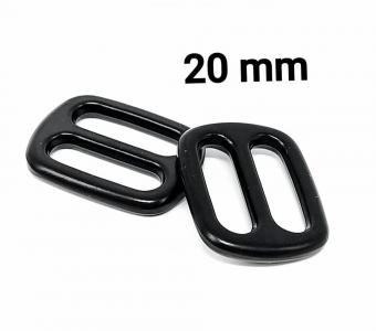 Regler Schieber Verkürzer Versteller 20 mm schwarz matt