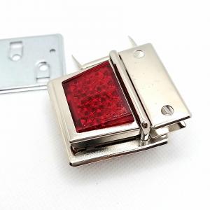 Mappenschloss SMILA 41 x 45 mm Reflektor silber ROT Tornister