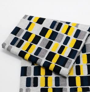 Patchworkstoff Baumwolle No. 1 Ökotex 100 Muster gelb weiß schwarz