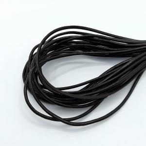 Lederband schwarz 1 mm echt Rindsleder rund Schnur Lederriemen