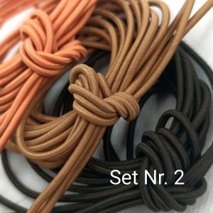 9 Meter Gummikordel rund 2 mm Farbmix Nr. 2 (Rundgummikordel)