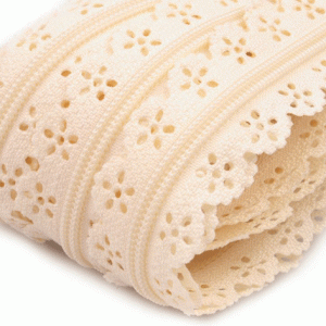 endlos Reißverschluss BASIC SPITZE 3 mm vanille