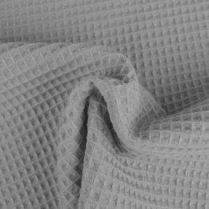 Waffelpique Uni 100% Baumwolle Ökotex 100 silber