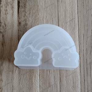 Silikon - Gießform REGENBOGEN Karten- Fotohalter