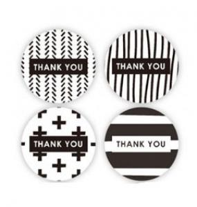 8 Aufkleber 25 mm THANK YOU Nr. 4