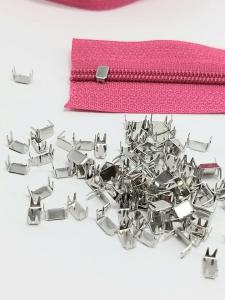 Endstücke für Reißverschluss BASIC und BASIC SPITZE 3 mm silber