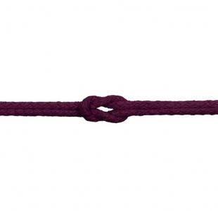 Baumwollkordel Hoodieband 6 mm violett