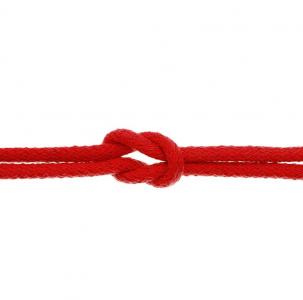 Baumwollkordel Hoodieband 6 mm rot