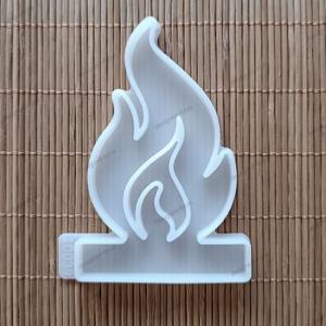 Silikon - Gießform Einschieber Lagerfeuer Feuer Flamme