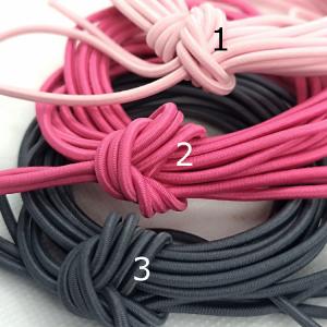 Gummikordel rund 2 mm pink (Rundgummikordel) Nr. 2