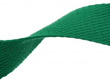 Gurtband Baumwolle Polyester 32/2 mm grün