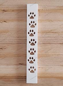 Deko Klötzchen 7 PFOTEN TATZEN 160 x 22 x 8 mm vertiktal KeraQuick