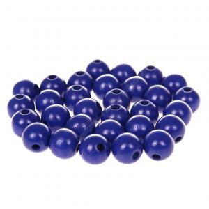 Holzperlen 10 mm marine