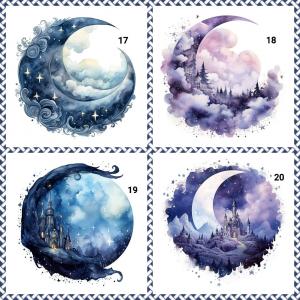 Holzscheibe MOND 80 mm Auswahl