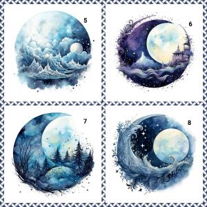 Holzscheibe MOND 80 mm Auswahl