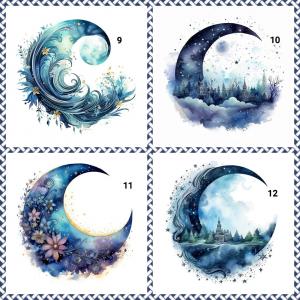 Holzscheibe MOND 80 mm Auswahl