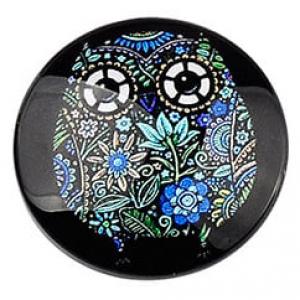 Cabochons Glas 30 mm Modell Nr. 1030 Eule