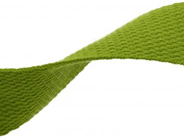 Gurtband Baumwolle Polyester 32/1,4 mm kiwi