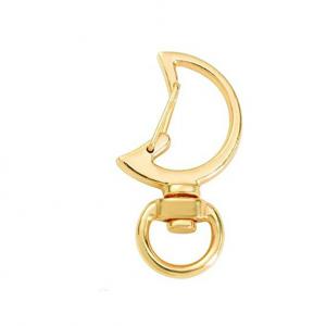 Karabiner mit Motiv MOND 18 x 33 mm drehbar gold