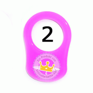 Silikonring Adapter für Schnuller PINK für Schnullerkette