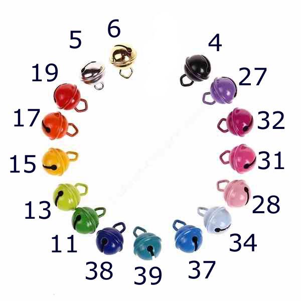 Glöckchen 15mm pink mod uni Schelle Rassel Bimmel Nr. 31 4053751009934