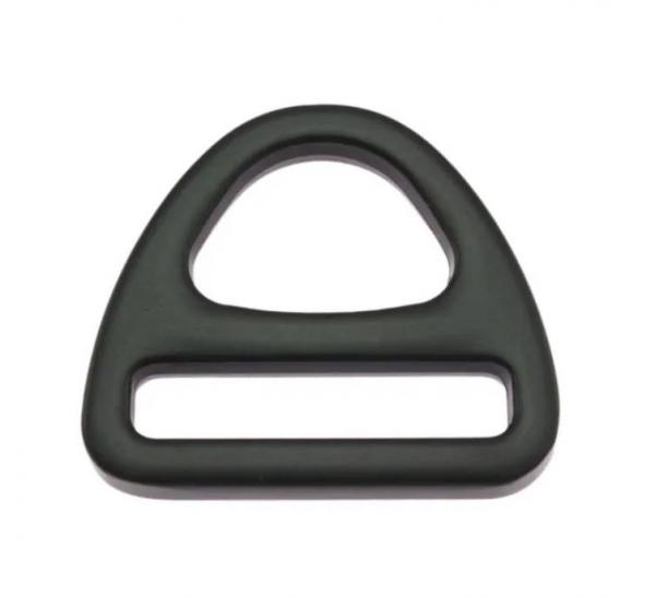 Dreieck D-Ring 20 mm schwarz matt