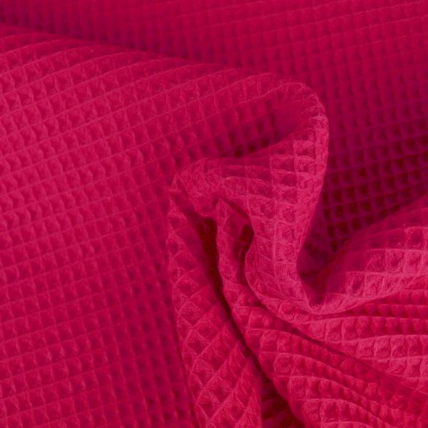 Waffelpique Uni 100% Baumwolle Ökotex 100 pink