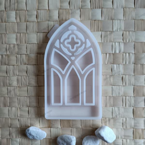 Silikon - Gießform Einschieber Kirchenfenster Nr. 3