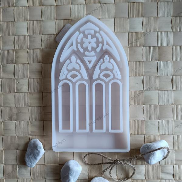 Silikon - Gießform Einschieber Kirchenfenster Nr. 1