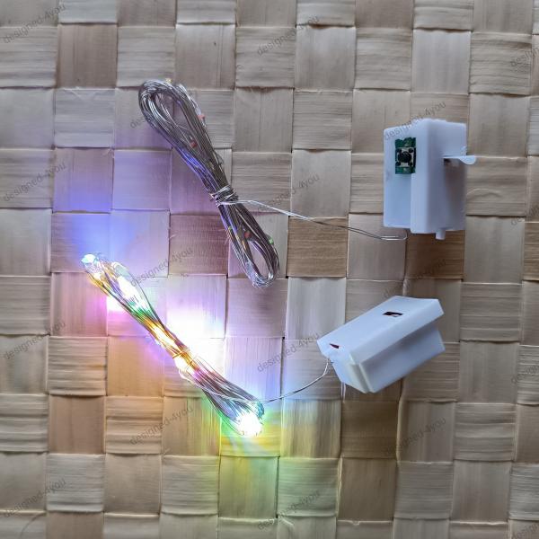 Lichterkette bunt 2 Meter 3-fach Modi 20 Lichter