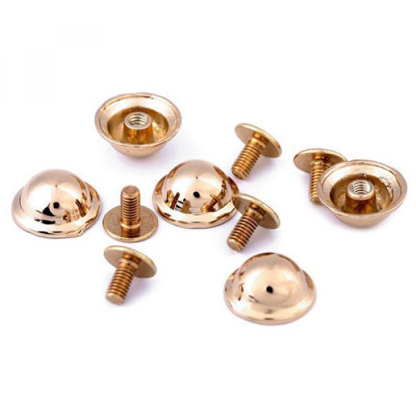 Buchschraube rund 13 mm goldrosé
