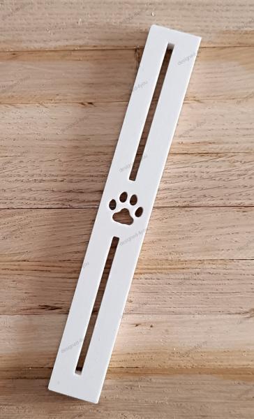 Deko Klötzchen 1 PFOTE TATZE 160 x 22 x 8 mm vertiktal