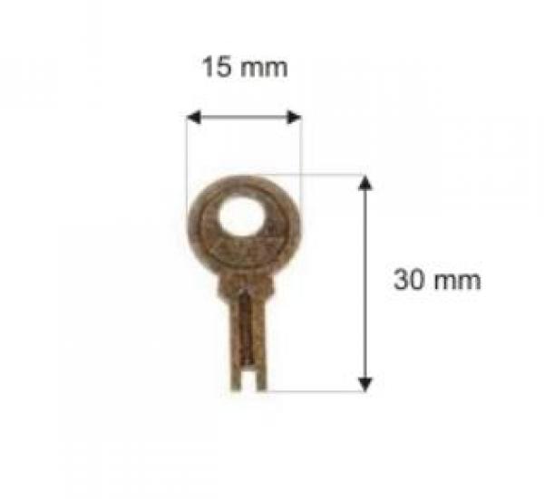 Mappenschloss BJÖRN 37 x 47 mm mit Schlüssel altmessing (4-tlg.)
