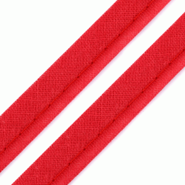 Paspelband Biesenband 12 mm hellrot Einfassband Band am laufenden Meter