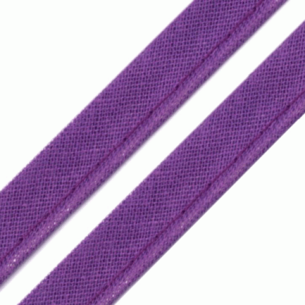 Paspelband Biesenband 12 mm lila Einfassband Band am laufenden Meter