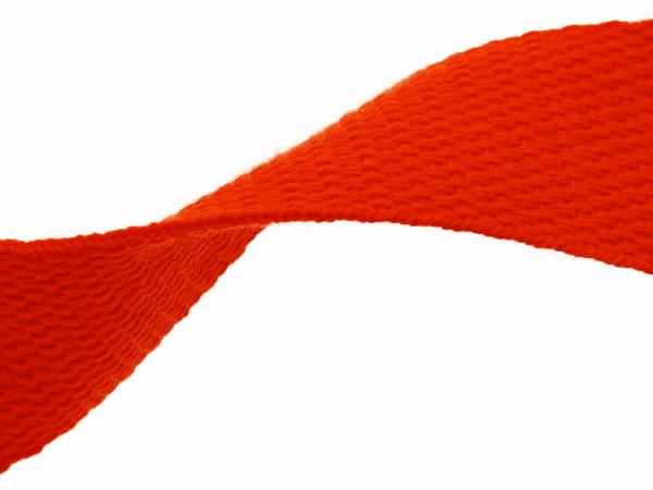 Gurtband Baumwolle Polyester 32/2 mm orange