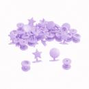 25 BabySnaps STERN T5 Snaps Druckknöpfe flieder (g)