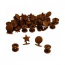 25 BabySnaps STERN T5 Snaps Druckknöpfe gold (g)