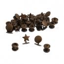 25 BabySnaps STERN T5 Snaps Druckknöpfe bronze (g)